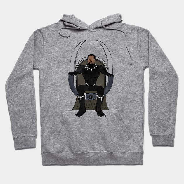 Black Panther Throne Hoodie by Ace20xd6